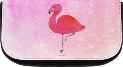Produktbild von Mr. & Mrs. Panda Kulturbeutel Flamingo Classic - Aquarell Pink - Geschenk, kosmetiktäschchen, Organizer, Freundin, Rosa, Necessaire, Kulturtasche, Spruch, Beauty Bag, Ich
