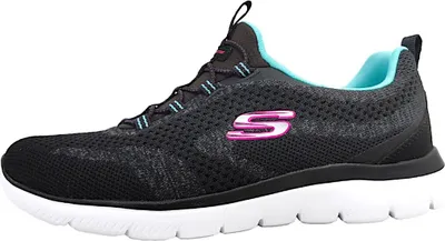 Zdjęcie produktu dla Skechers SUMMITS - NEW NATURE buty sportowe sneakersy damskie wsuwane czarne rekreacyjne, rozmiar buta:40 EU
