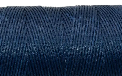 Produktbild von Vintageparts Polyesterkordel gewachst Dunkelblau 0,8 mm Durchmesser 10 m