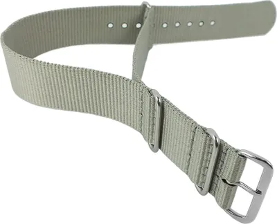 Produktbild von Outdoorband XL Uhrenarmband 22mm Nylon | Minott Durchzugsband 29865, Farbe:grau