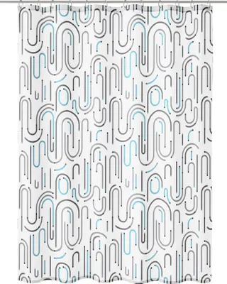 Produktbild von Kleine Wolke Duschvorhang Textil VISION Grau 180 x 200 cm