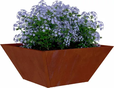 Immagine prodotto di vidaXL Fioriera da giardino 5 pezzi Rusty 35 x 35 x 15 cm Acciaio resistente alle intemperie