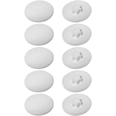 Produktbild von cyclingcolors 10x Abdeckkappen für Torx Schrauben Schraubenabdeckung schraubenkappen Kunststoff, Weiß T30 16,5mm