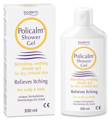 Produktbild von Policalm Duschgel mit Harnstoff für trockene Haut, feuchtigkeitsspendend, 300 ml