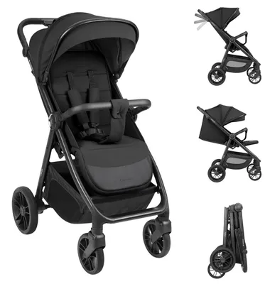 Produktbild von Kikka boo Kinderwagen, Buggy Jody PolyurethanRäder Federung Hinterradbremse 5-Punkt-Gurt schwarz