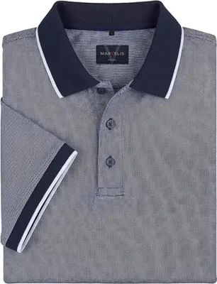 Produktbild von Marvelis - Herren Poloshirt, (641632), Größe:L, Farbe:Blau (14)