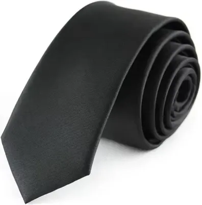 Immagine prodotto di CHPN - Cravatte - Cravatta nera - Cravatta stretta - Cravatta - Cravatta nera - Poliestere - Universale - Accessorio - Cravatta nera - Cravatta elegante