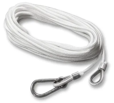 Zdjęcie produktu dla Linka do masztu flagowy z karabińczykiem, 5 mm x 13,6 m