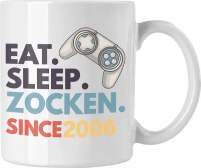 Produktbild von TRENDATION 16. Geburtstag Tasse Jungen Jungs Geschenk 16er Geschenkidee 16 Sohn Gamer (Weiß)