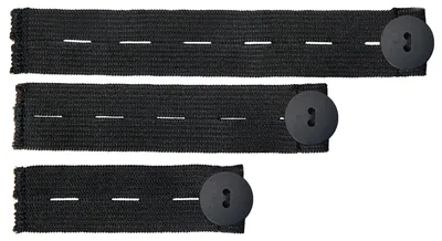 Produktbild von Be Mammy Damen Hosenerweiterung Gummi 3er Pack BE20-126 (Schwarz/Schwarz, One Size)