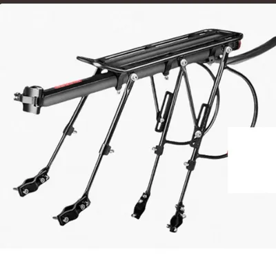Image de Porte-bagages pour vélo en aluminium avec système de fixation rapide