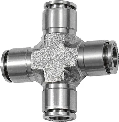 Immagine prodotto di Connettore a X Riegler, per tubi con diametro esterno di 14 mm, in acciaio inossidabile 1.4404