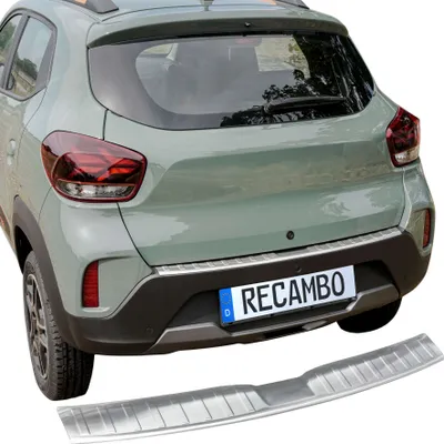 Zdjęcie produktu dla Matowa osłona zderzaka ze stali nierdzewnej odpowiednia dla Dacia Spring | BJ od 2022>
