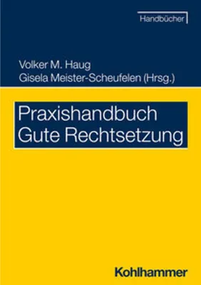 Obrázek produktu pro Praxishandbuch Gute Rechtsetzung