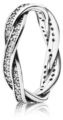 Produktbild von Pandora 190892CZ Ring Verbundene Treue Silber Gr. 52