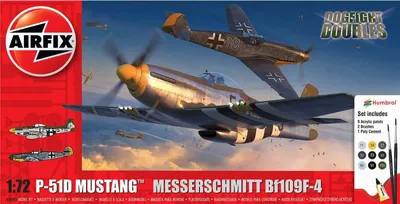 Immagine prodotto di P-51D Mustang contro Bf109F-4 - Duello aereo / 1:72