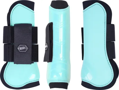 Produktbild von Gamaschen Hartschalengamaschen Pferdeschutz QHP 3 verschiedene Größen 13 verschiedene Farben Größe - Full Warmblut Farbe - ice green