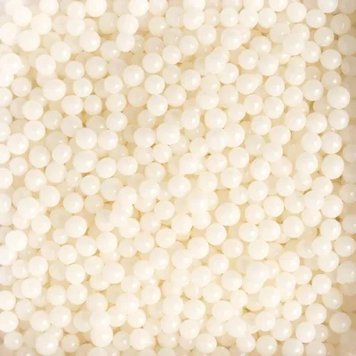 Produktbild von Zuckerperlen, weiß, 5 mm/50 g, Streusel