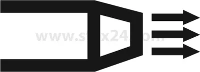 Produktbild von Georg Schlegel Bezeichnungsschild Grafik-Symbol Blasen weiß - 1 Stück
