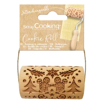 Produktbild von Mini Nudelholz aus Holz - Lebkuchenmännchen