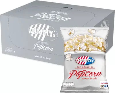Obrázok produktu pre Jimmy's - Popcorn sladký a slaný - 21 mini vrecúšok