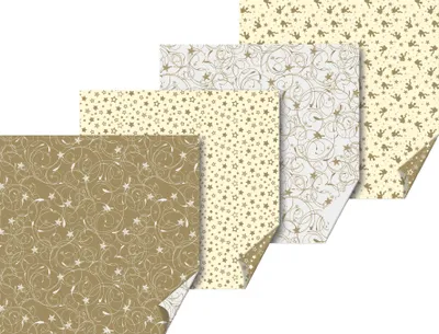 Imagen del producto de Heyda 204875575. Set de hojas decorativas "Ángeles y estrellas", 15 x 15 cm