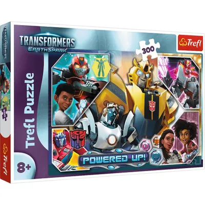 Zdjęcie produktu dla Trefl Puzzle 300 Elementów - W Świecie Transformers/Hasbro 23024