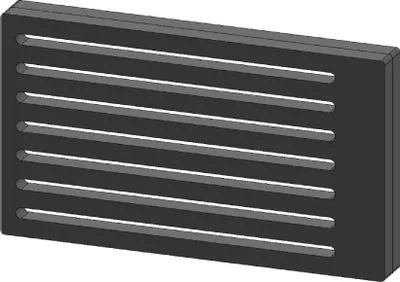Produktbild von Kaminrost / Ascherost 280x160x30mm passend für Caminos **