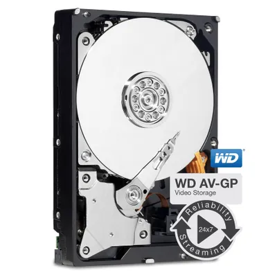 Produktbild von Western Digital AV-GP 1.0TB, 3.5 Zoll, 1000 GB, 7200 RPM, Serial ATA II, 32 MB, Festplatte