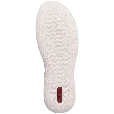 Produktbild von Rieker Damen Sneaker Halbschuh Lochmuster Cutouts Schalensohle 54516, Größe:39 EU, Farbe:Weiß