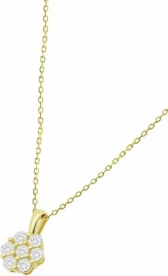 Produktbild von 9 Karat Lotus-Halskette, 9 Karat Gold Hin00118/43