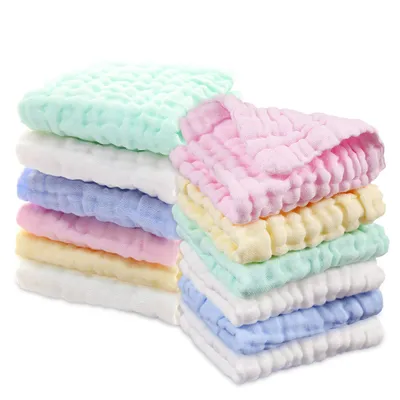 Produktbild von 6pcs Baby Waschlappen, Baby Badetücher/Weiche Neugeborene Baby Gesichtstücher