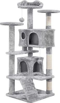 Produktbild von Famanu Katzenbaum - Spielmöglichkeiten, Kratzsäulen, Rückzugsmöglichkeiten
