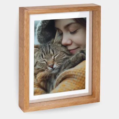 Produktbild von Bilderrahmen 13x18 cm in Braun, Holzbilderrahmen mit Glas