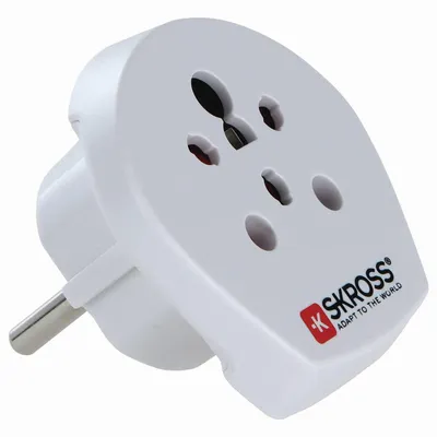 Produktbild von Reiseadapter DK-Indien-Israel auf EU - Skross Single Travel Adapter 1.500217