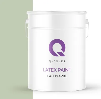 Produktbild von Latexfarbe Olivgrün 10L | Matte Innenfarbe Klasse 3 | Hohe Deckkraft & Scheuerfest | Für Wand & Decke