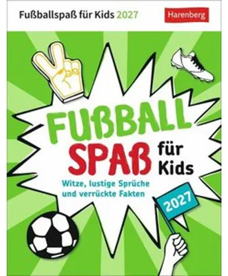 Produktbild von Fußballspaß für Kids Tagesabreißkalender 2027 - Witze, lustige Sprüche und verrückte Fakten