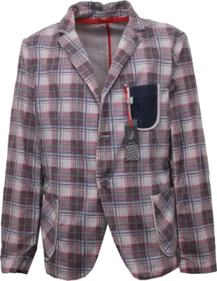 Immagine prodotto di B4332 giacca uomo LOFT 1 giacche stampa scozzese bordeaux/beige jacket man
