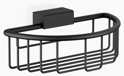 Produktbild von Dornb Duschkorb Wandmontage schwarz matt