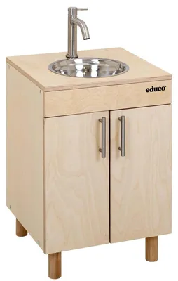 Image de Educo Jeu d'imitation - Lavabo - en bois - jeu Montessori