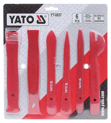 Produktbild von Yato YT-0837, Polsterungsentferner, Rot, Nylon, 6 Stück(e)