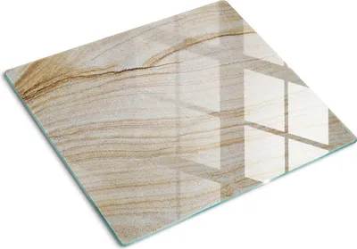 Produktbild von Glasplatte zum Schutz der Kochfläche – Abdeckung für die Kochplatte – Abdeckung für Induktionskochfelder – 60x52 cm – Einfache Reinigung – Gehärtetes Glas – Sandstrahlfinish