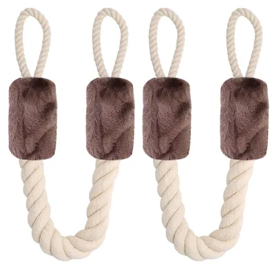 Produktbild von Türstopper, Griff, 2er-Set, Türkordel, Fingerschutz für Türen, Türkordel aus Baumwolle, Fingerschutz für Türgriffe, Sicherheitsfingerschutz für Kinder und Haustiere, Länge 60 cm