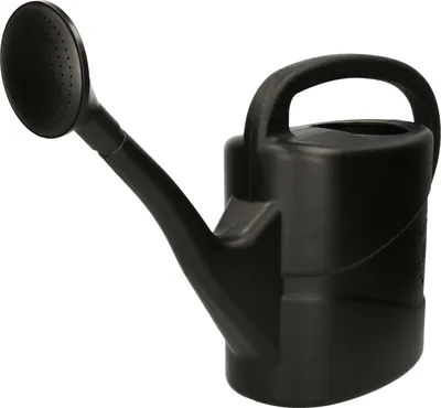Produktbild von Gieskanne - schwarz - Kunststoff - schwarzer Besenkopf - 10 Liter - 50 cm