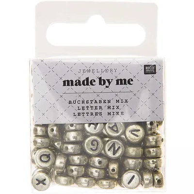 Produktbild von Buchstaben Mix Rund Gold 165 Stück