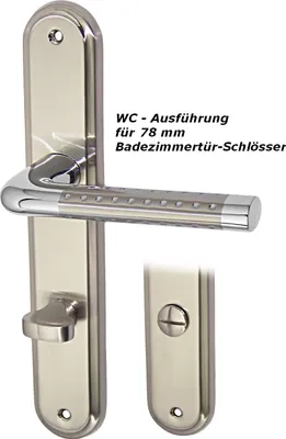 Produktbild von Türbeschlag 1387-M LS WC Chrom - Niro Türgriffe