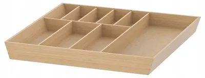 Produktbild von IKEA UPPDATERA Besteckkasten Bambus Schubladen-Organizer 51.6x49.5 cm