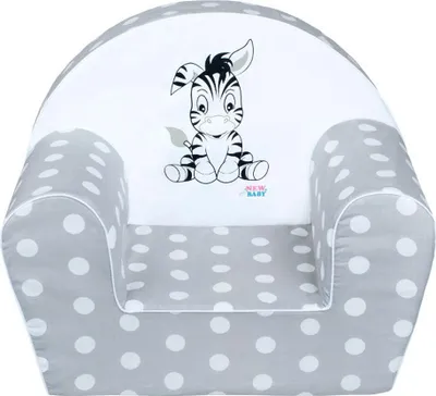 Zdjęcie produktu dla Dziecięcy Fotelik New Baby Zebra Szary