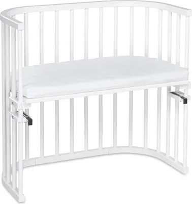 Produktbild von Babybay Beistellbett Holz Weiß 88x46 cm Babybett höhenverstellbar
