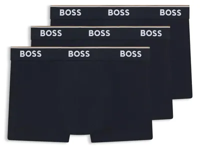 Produktbild von BOSS Herren Boxershorts im Trunk-Stil, Power Serie, aus Baumwolle Stretch, 3er Pack